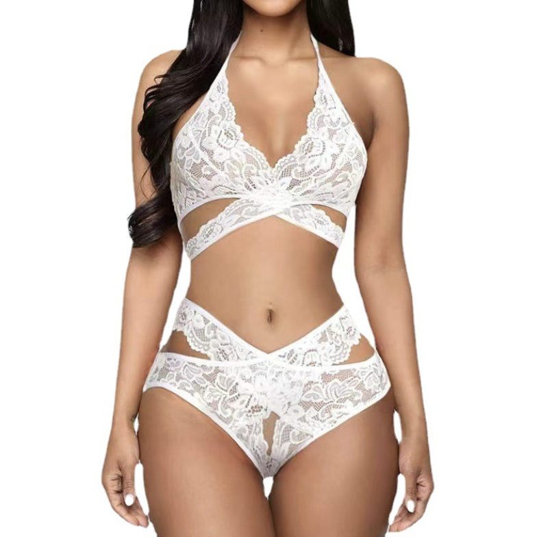 Red Eyelash Lace Cut-Out Wrap Teddy, wholesale, sizes S/M/L/XL/XXL/XXXL/4XL — view 3